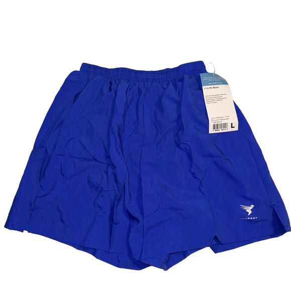 Insport Womens Large Blue 5K Short F113 Elastic Hidden Pocket NWT - Picture 1 of 8